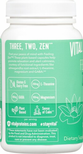 Vital Proteins Feeling Zen Capsules Perspective: left