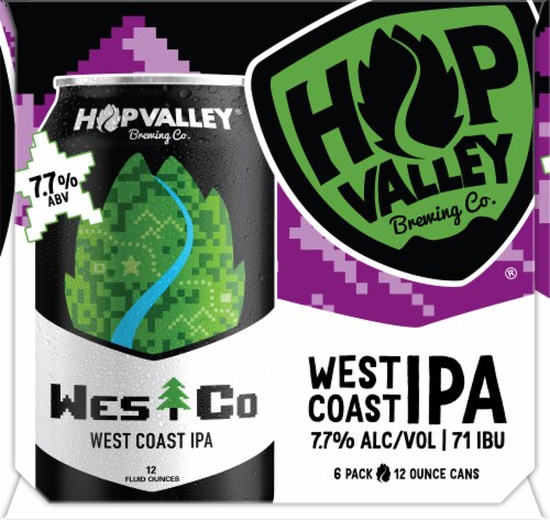 Hop Valley Brewing Co. West Coast IPA Perspective: left