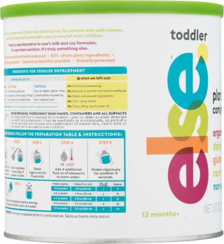 Else™ Nutrition Original Plant-Based Complete Toddler Nutrition Perspective: left
