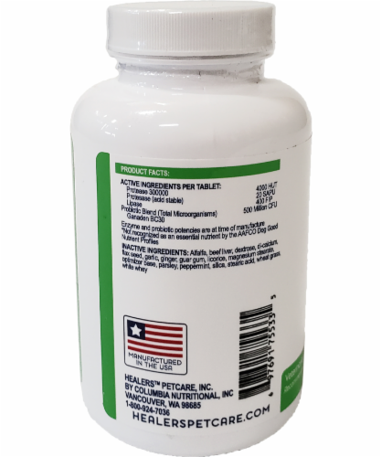 Healers Digestive Health Enzymes Chews Perspective: left