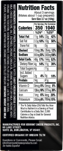 Cabot® Farmers' Reserve Sharp Cheddar Macaroni & Cheese Perspective: left