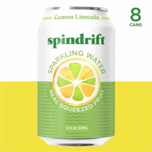 Spindrift® Lemon Limeade Flavored Sparkling Water Cans Perspective: left