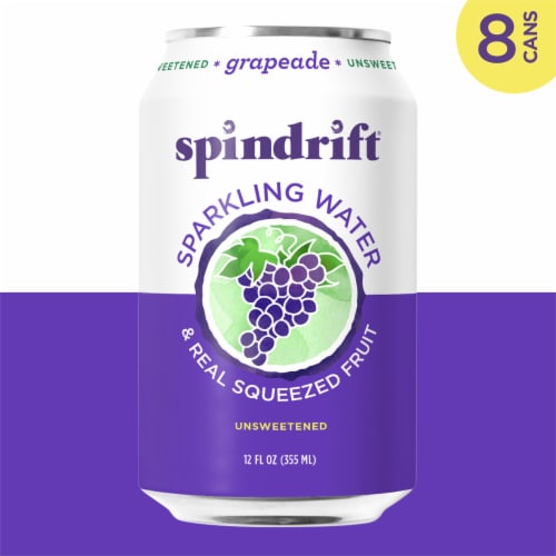 Spindrift® Grapeade Sparkling Water Cans Perspective: left