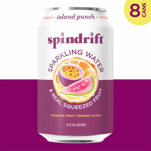 Spindrift® Island Punch Sparkling Water Cans Perspective: left