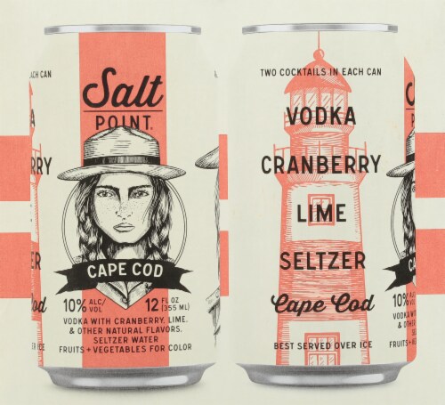 Salt Point Beverage Company Cape Cod Ready to Drink Cocktail Perspective: left