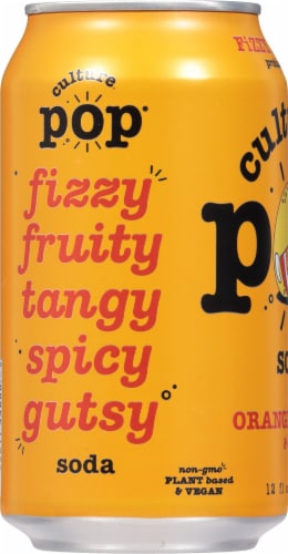 Culture Pop® Orange Mango Chili & Lime Soda Single Can Perspective: left