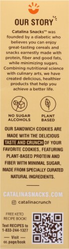 Catalina Crunch® Keto Friendly Peanut Butter Sandwich Cookies Perspective: left