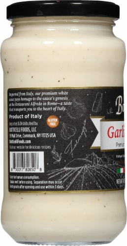 Botticelli® Garlic Alfredo Pasta Sauce Perspective: left