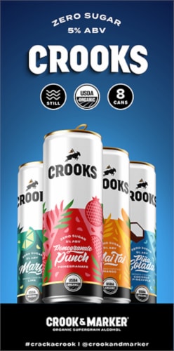 Crooks Still Canned Cocktails Variety Pack Perspective: left