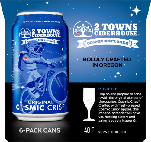 2 Towns Ciderhouse Cosmic Crisp® Imperial Cider Perspective: left