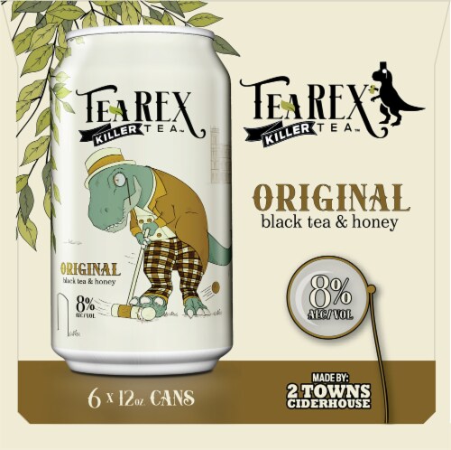TeaRex Killer Tea Original Hard Black Tea and Honey Perspective: left