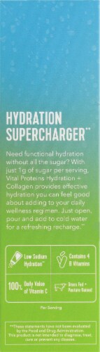 Vital Proteins Lemon Lime Hydration + Collagen Supplement Packets Perspective: left