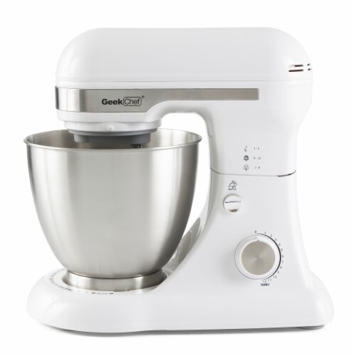 Geek Chef Stainless Steel Stand Mixer Perspective: left