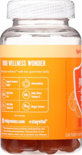 Vital Proteins® Citrus Immune Support Gummies Perspective: left