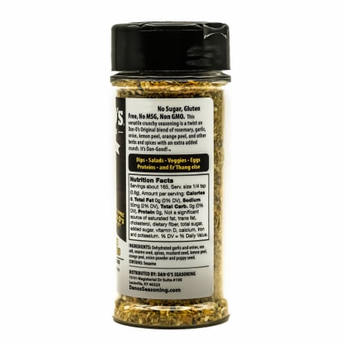 Dan-O's® Crunchy Seasoning Perspective: left