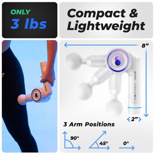 Reathlete FOLD Interchangeable Folding Massage Therapy Gun for Athletes
