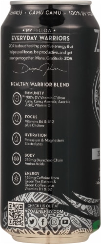 ZOA Zero Sugar Original Energy Drink, 16 fl oz - Metro Market