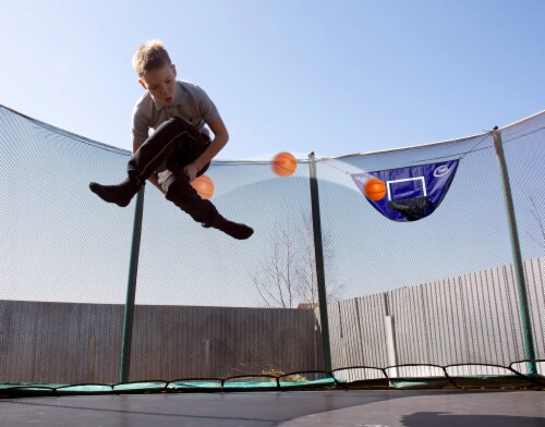 Botabee 2-Pack Mini 5  Orange Foam Basketballs for Trampoline Hoop Game Perspective: left