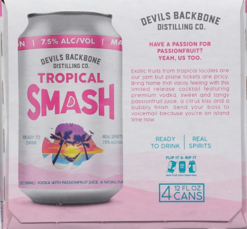 Devils Backbone Distilling Co. Apple Blossom Smash Ready to Drink Cocktail Perspective: left