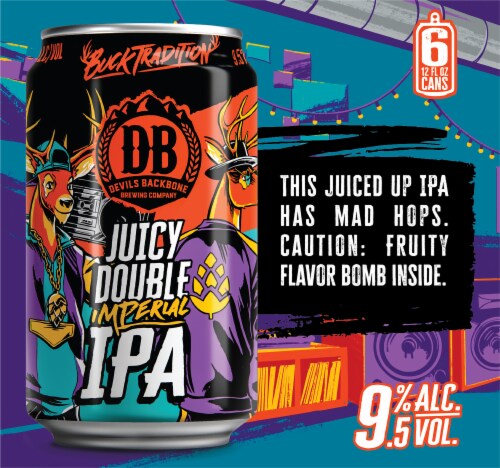 Devils Backbone Juicy Double Cans Perspective: left