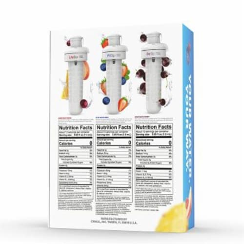 Cirkul® Starter Kit with White Stainless Steel Bottle and 3 Flavor Cartridges Perspective: left