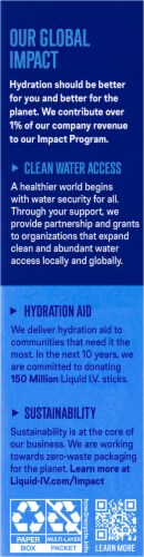 Liquid I.V.® Hydration Multiplier®+Gut Health Tart Green Apple Powdered Probiotic Kombucha Drink Mix Perspective: left