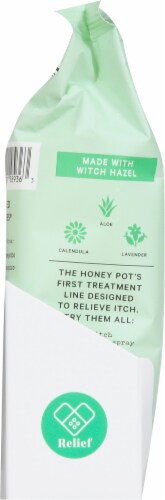 The Honey Pot® Anti-Itch Soothing Wipes Perspective: left