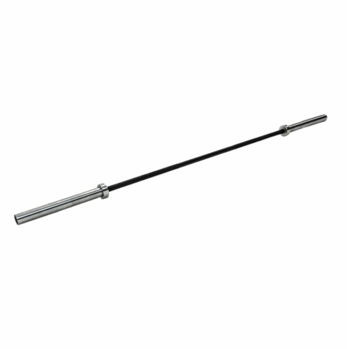 Tru Grit Zinc Barbell - Black Perspective: left