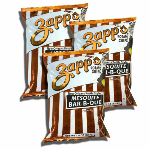 New Orleans Kettle Style Potato Chips Bundled By Tribeca Curations | Value Pack of 12 (Mesqui Perspective: left