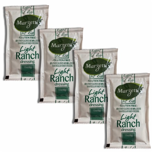 Light Ranch Salad Dressing Packets | Value Pack | 1.5 Ounce | 20 Count Perspective: left