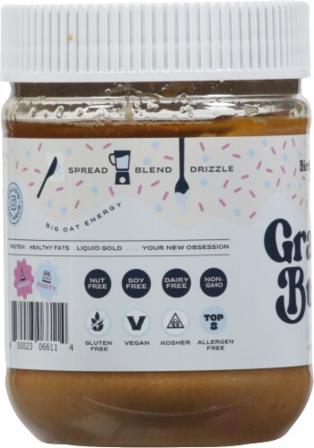 Kween Oat Haus Birthday Cake Granola Butter® Perspective: left