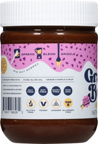 Oat Haus Brownie Batter Granola Butter Perspective: left