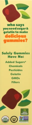 Solely® Organic Mango & Orange Whole Fruit Gummies Perspective: left