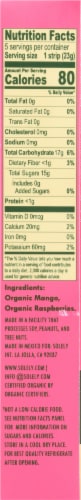 Solely® Organic Mango Raspberry Fruit Jerky Perspective: left