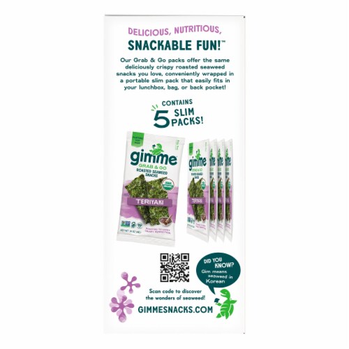 Gimme® Grab & Go Teriyaki Roasted Seawood Snacks Perspective: left