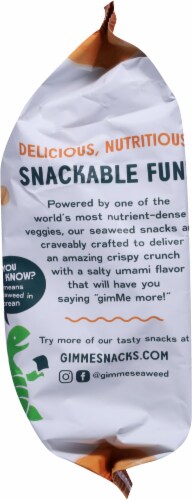 Gimme® Non-Dairy White Cheddar Roasted Seaweed Snacks Perspective: left