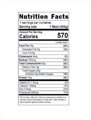 Wicked Kitchen™ Seriously Sriracha Tofu & Rice Frozen Meal Perspective: left