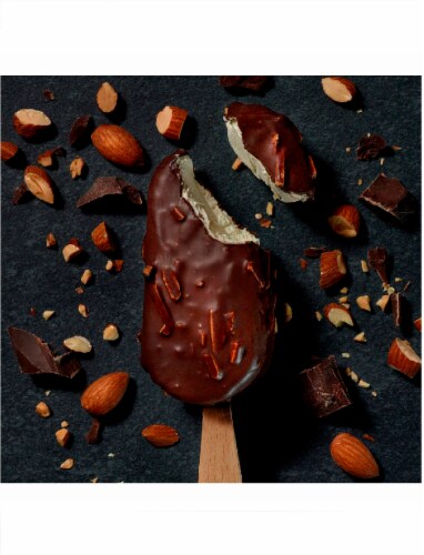 Wicked Kitchen Dairy Free Chocolate and Almond Frozen Dessert Bars Perspective: left
