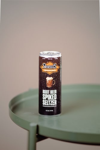 Stewart's Root Beer Spiked Seltzer Perspective: left