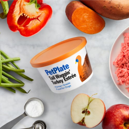 PetPlate Human-Grade Turkey Entrée Fresh Dog Food For All Life Stages Perspective: left