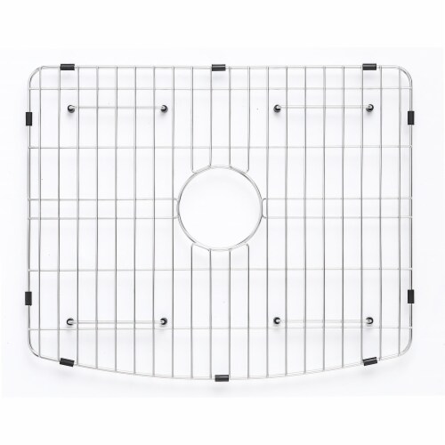 ALFI Brand ABFC2420-W White  Curved Apron 24  x 20  Single Bowl Fireclay Farm Sink with Grid Perspective: left