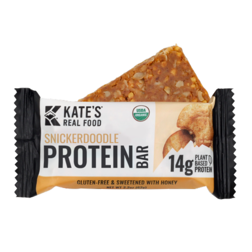 Kate's Real Food® Snickerdoodle Protein Bar Perspective: left