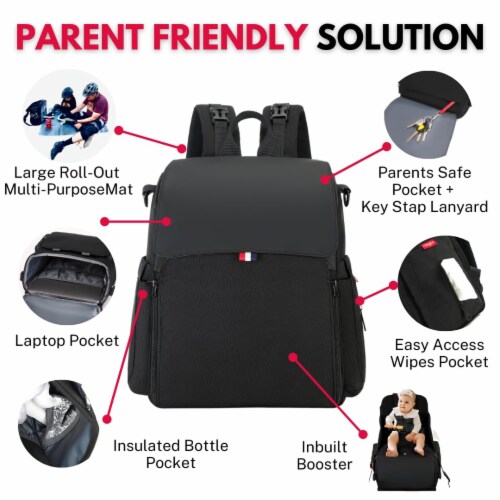 Diaper bag organizer insert outlet