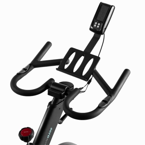 OVICX Q200C Home Workout Exercise Bike with Customizable Comfort and Digital LCD Perspective: left