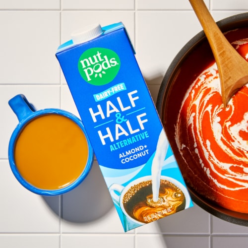 nutpods® Non Dairy Half & Half Alternative made with Almonds and Coconuts Perspective: left