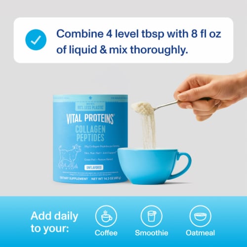 Vital Proteins® Unflavored Collagen Peptides Dietary Supplement Powder Perspective: left