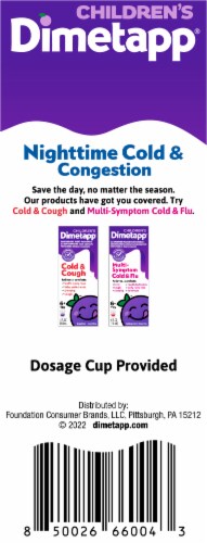 DimeTapp Nightime Cold & Congestion Medicine Perspective: left