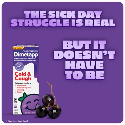 Children’s Dimetapp Cold & Cough Perspective: left