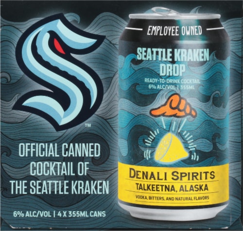 Denali Spirits Seattle Kraken Dop Cocktail Perspective: left