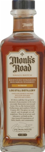 Monk's Road Small Batch Kentucky Straight Bourbon Whiskey Perspective: left